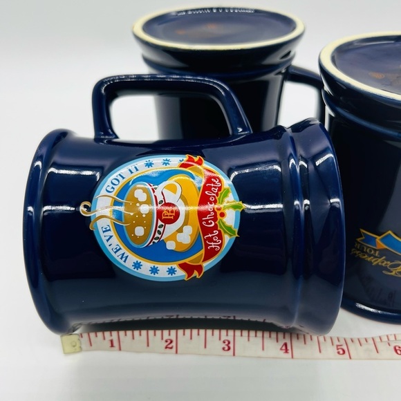 THE POLAR EXPRESS SET OF 3 “I BELIEVE” BLUE MUGS “We’ve Got It Hot Chocolate” - Picture 9 of 10